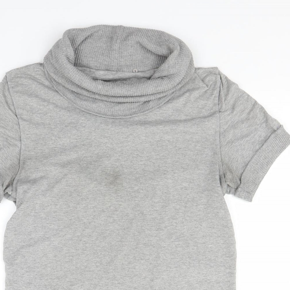 New Look Womens Grey   Basic T-Shirt Size S