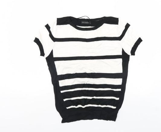 Just Elegance Womens Multicoloured Striped  Pullover Jumper Size L