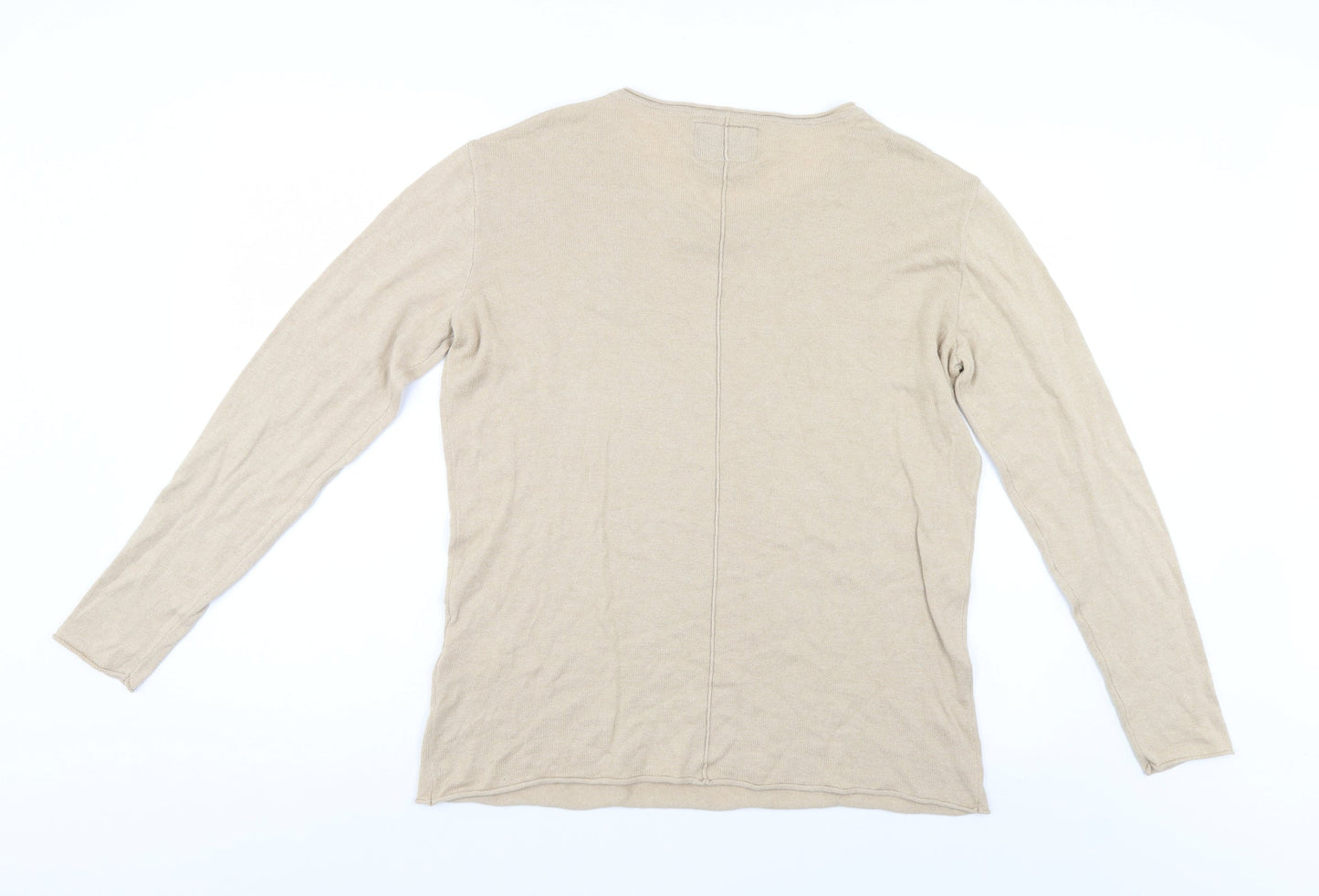 Silk skin Womens Beige   Pullover Jumper Size M