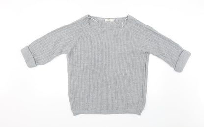 Additional front view of Tru Collection women’s grey jumper, size L