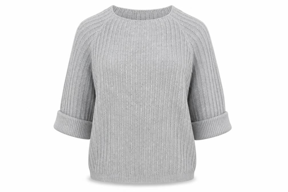 Tru Collection Womens Grey   Pullover Jumper Size L