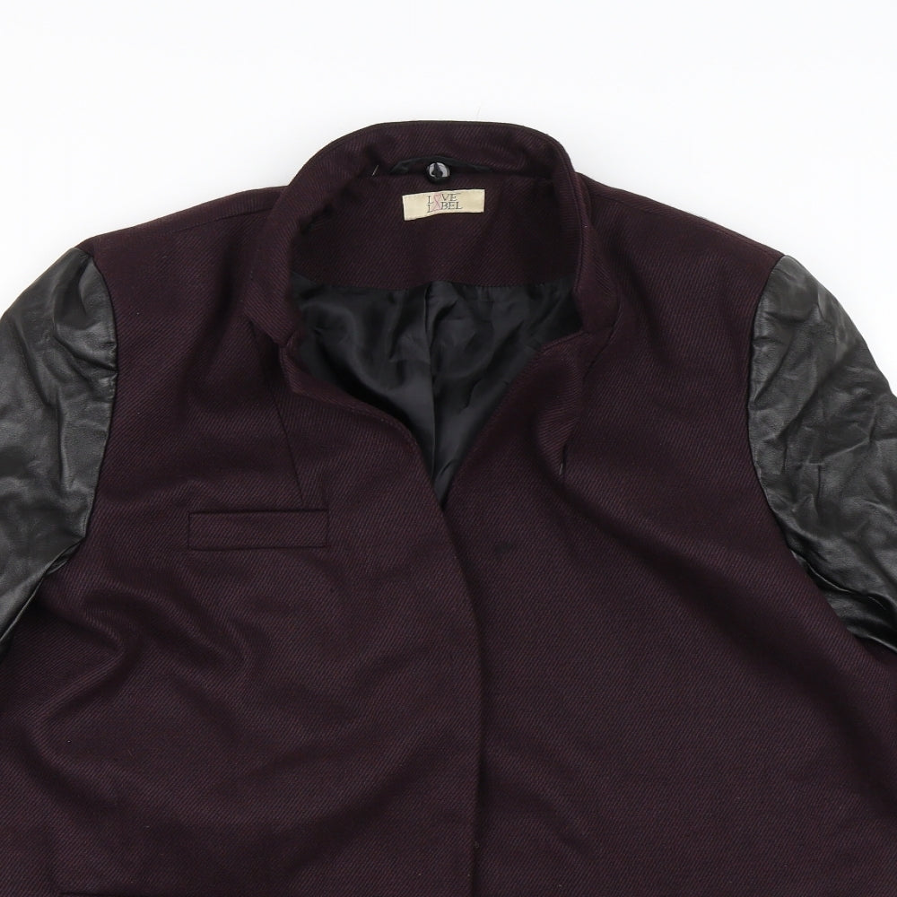 Love Label Womens Purple   Jacket  Size 16