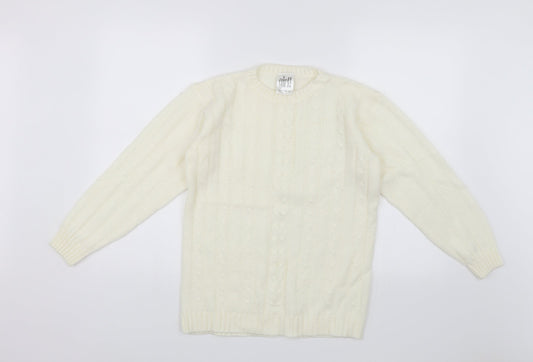 Girl! Girls White   Pullover Jumper Size 11 Years
