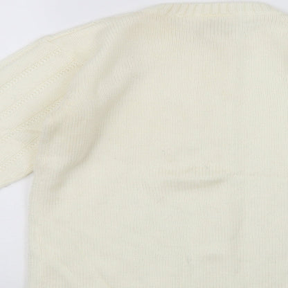 Girl! Girls White   Pullover Jumper Size 11 Years