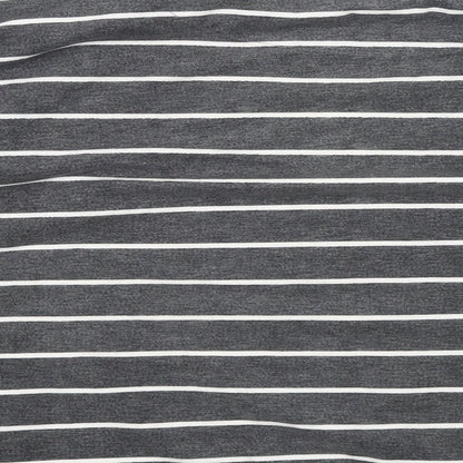Next Womens Grey Striped  Pullover Jumper Size 10  - Bonnie Nuit