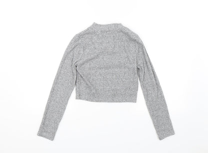 Candy Couture Girls Grey   Pullover Jumper Size 12 Years