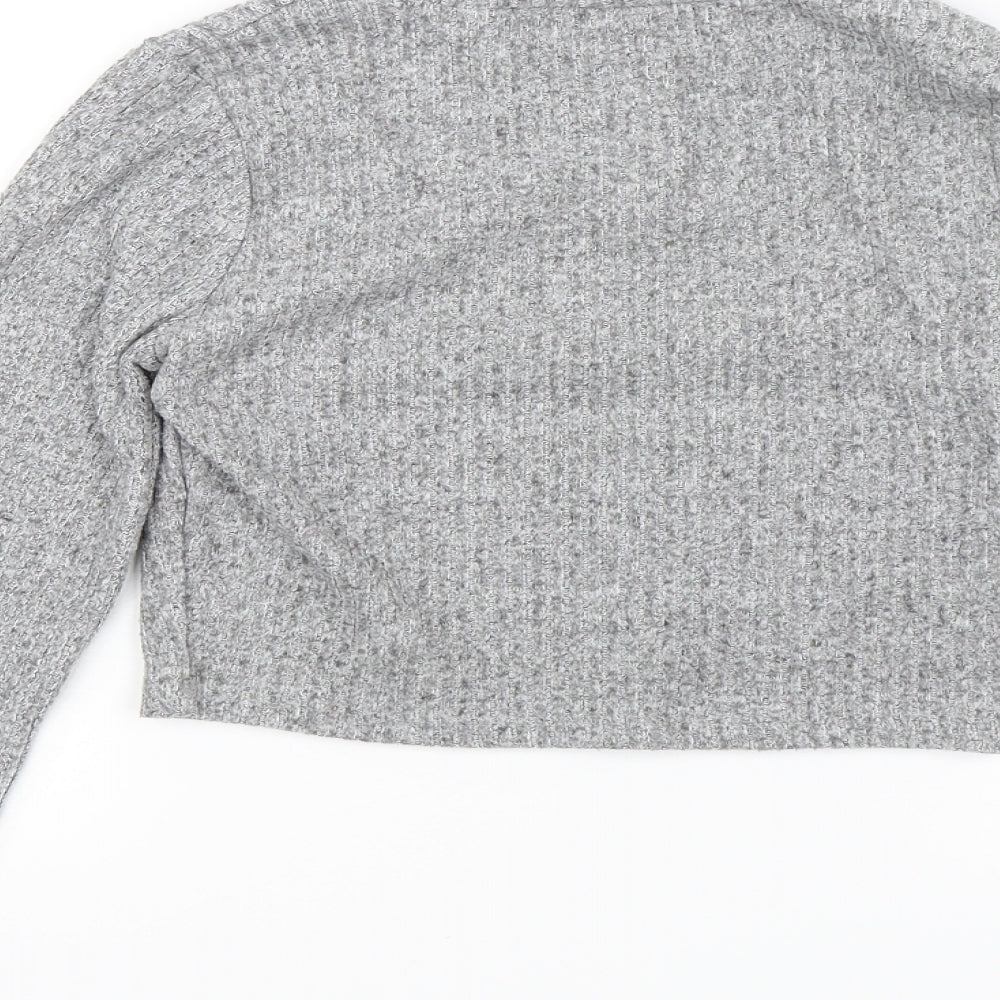 Candy Couture Girls Grey   Pullover Jumper Size 12 Years