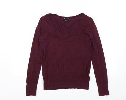 H&M Womens Red   Pullover Jumper Size S