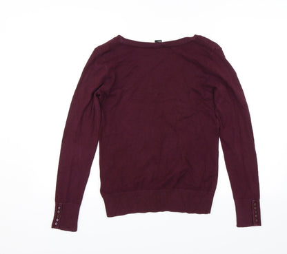 H&M Womens Red   Pullover Jumper Size S