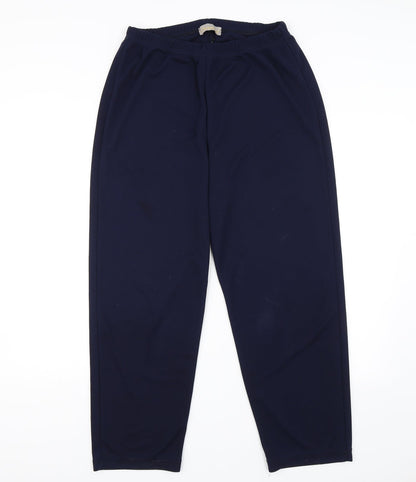 Preloved Daxon Womens Blue   Capri Trousers Size 14 L25 in - Front