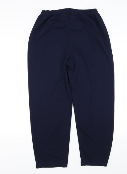 Preloved Daxon Womens Blue   Capri Trousers Size 14 L25 in - Back