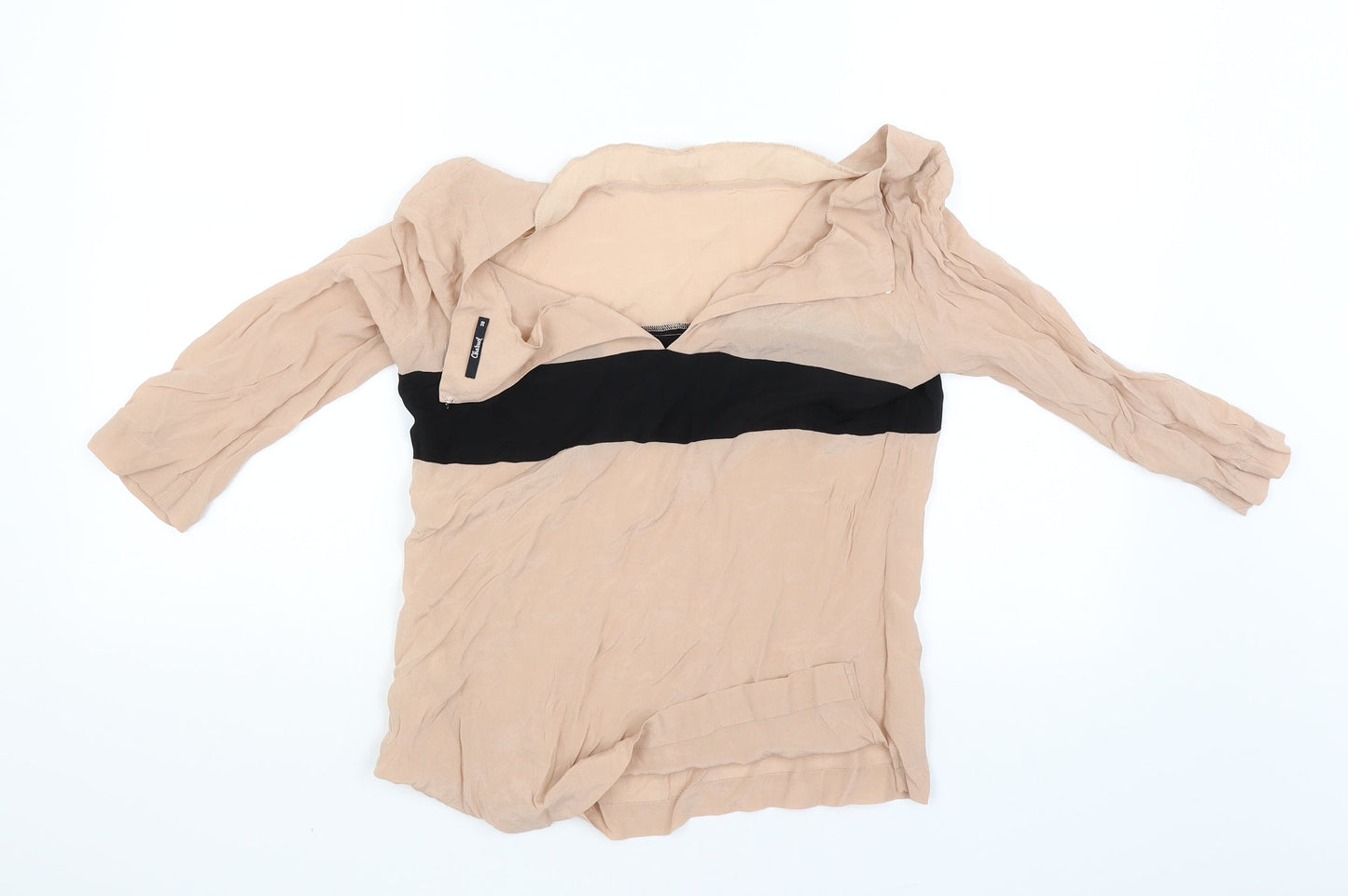 chawel Womens Beige   Basic Blouse Size 38