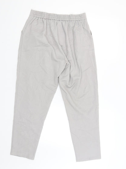 New Look Womens Grey   Chino Trousers Size 10 L27 in