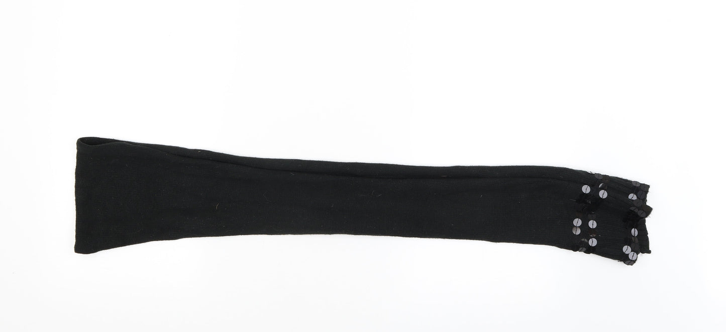 Preworn Womens Black    Scarf