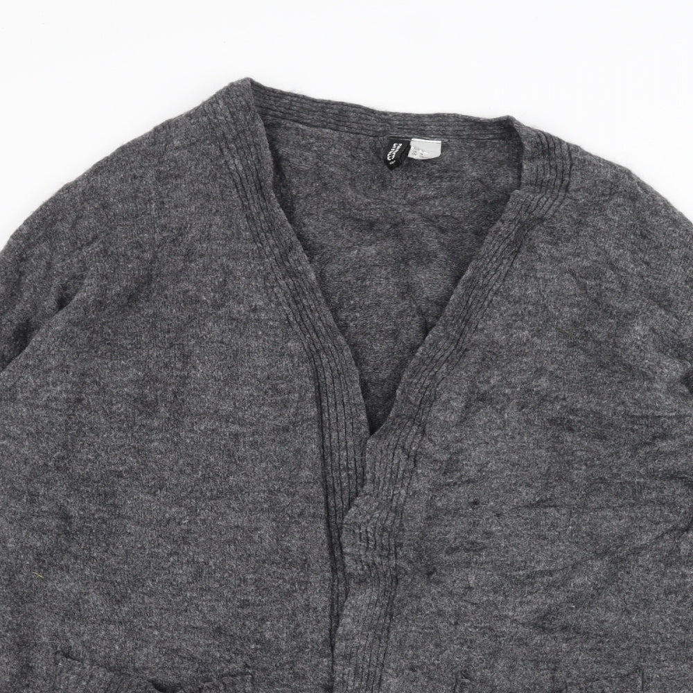 H&M Womens Grey   Jacket Coatigan Size M