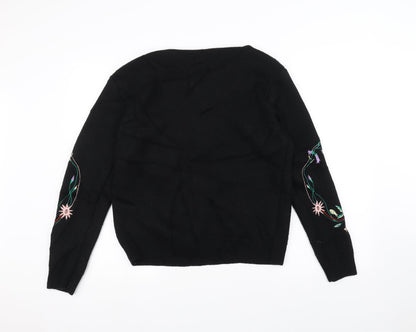 Preloved Tenki Womens Black  Knit Pullover Jumper Size M - Back