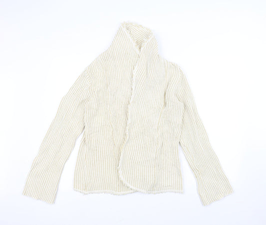 Preworn Womens White   Jacket Coatigan Size 12