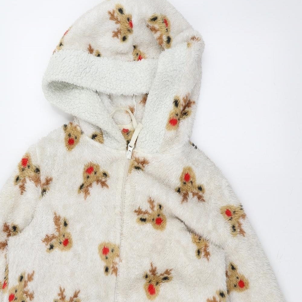 Marks and Spencer Womens White  Knit Jacket  Size 10