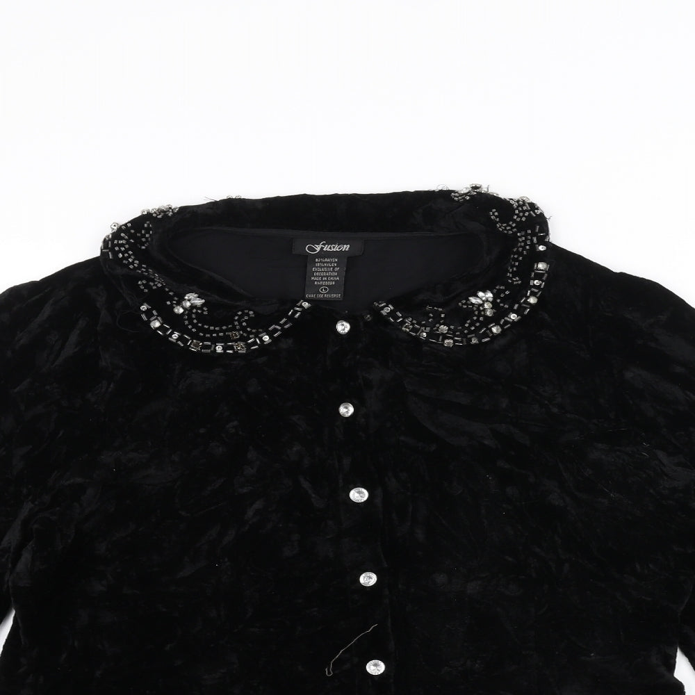 Fusion Womens Black   Jacket  Size L
