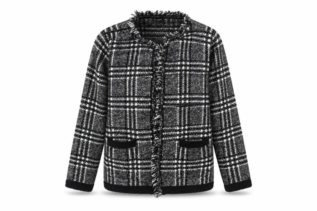Casamia Womens Black Knit Jacket Coatigan Size S