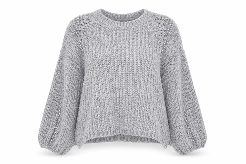 Wild flower Womens Grey   Pullover Jumper Size M