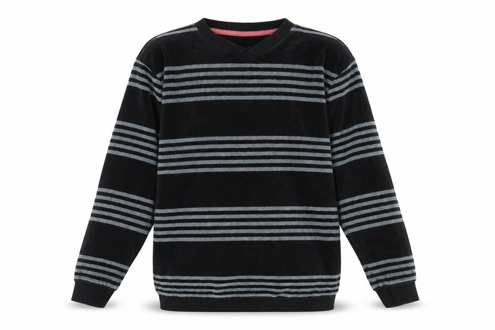 Marks & Spencer Girls Black Striped  Pullover Jumper Size 12-13 Years