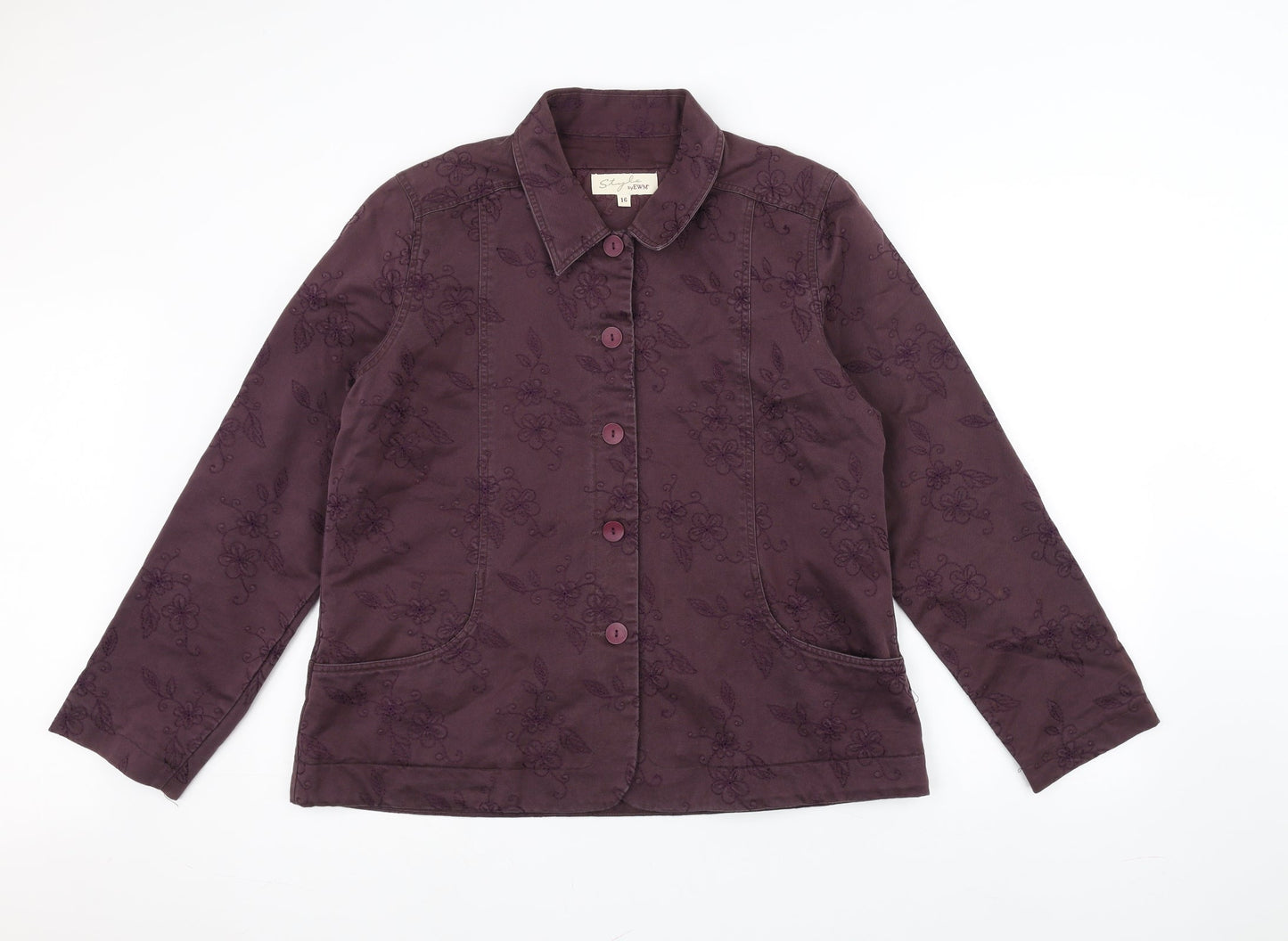 EWM Womens Purple   Jacket  Size 16