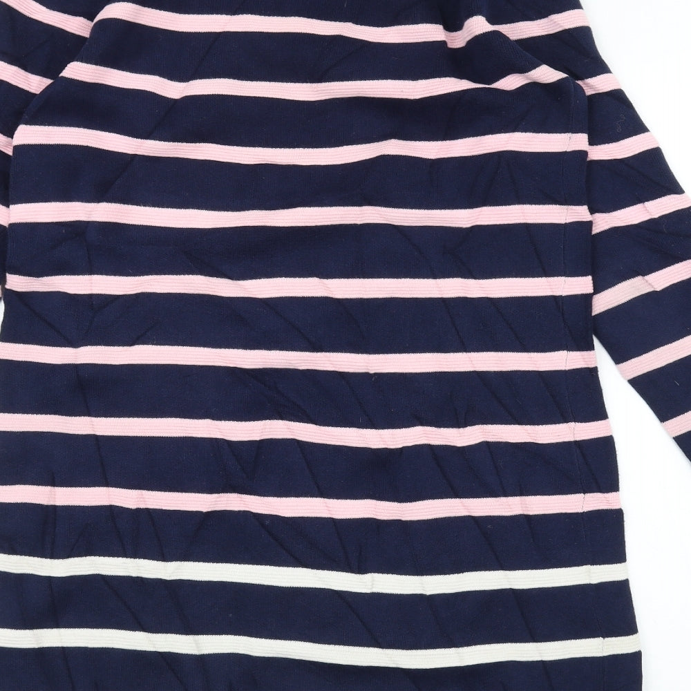 ulifestyle Womens Blue Striped  Jumper Dress  Size S