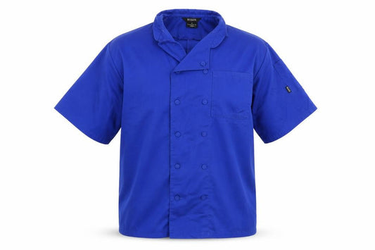 Brigade Mens Blue    Dress Shirt Size L  - Chefswear