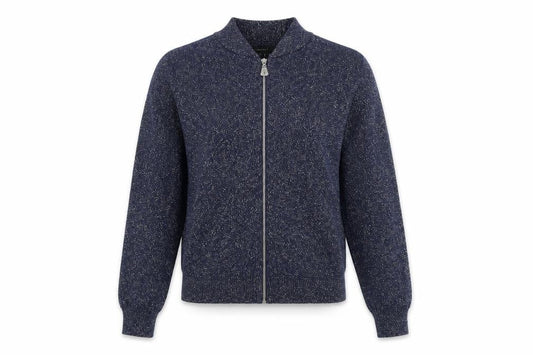 Front view of Atmosphere women’s blue cardigan jumper, size UK 10