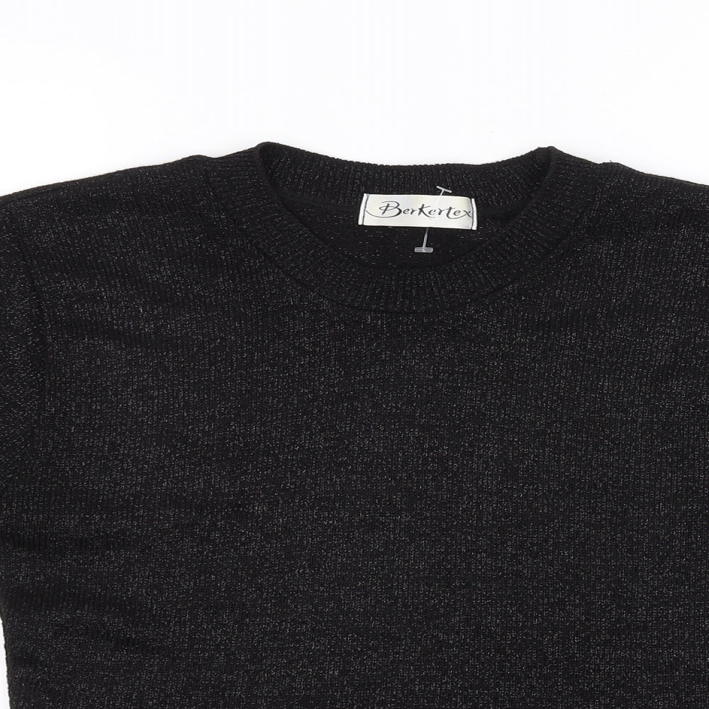 Berkertex Womens Black   Basic T-Shirt Size 10