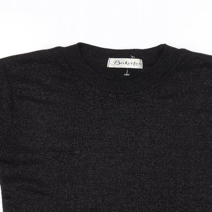 Berkertex Womens Black   Basic T-Shirt Size 10