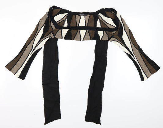 Marc Cain  Brown Striped   Shawl/Wrap