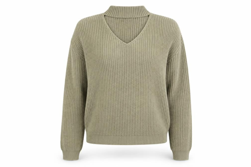 Missguided Womens Green   Pullover Jumper Size S