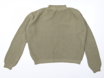 Back view of Missguided women’s green jumper, size S