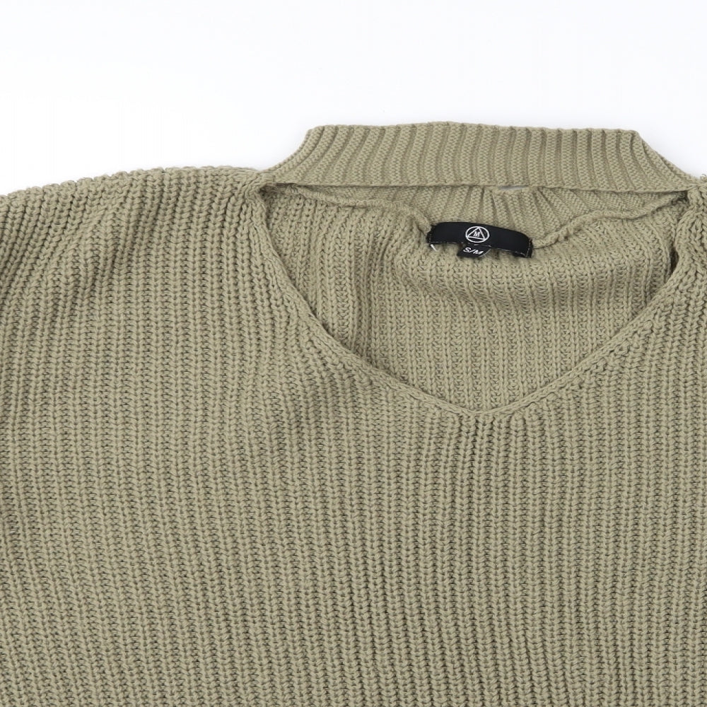 Missguided Womens Green   Pullover Jumper Size S