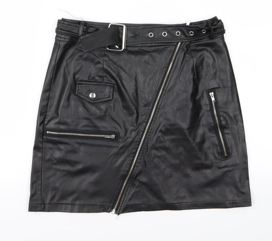 pretylittlething Womens Black   Straight & Pencil Set Size 8