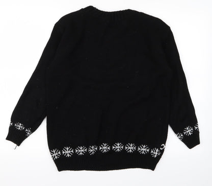 Back view of In the Style women’s black jumper, size M