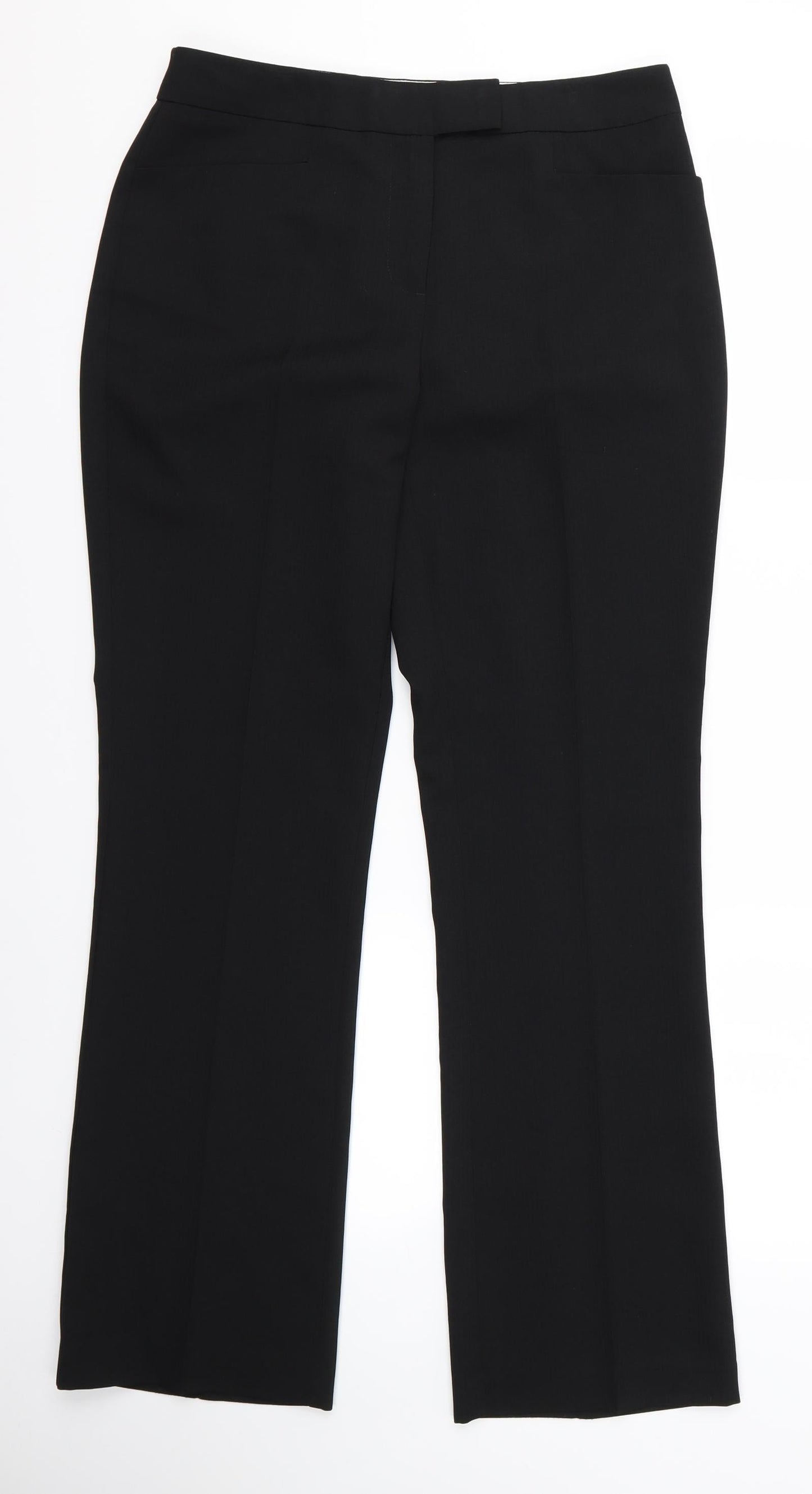 Preworn Womens Black   Trousers  Size 10 L30 in