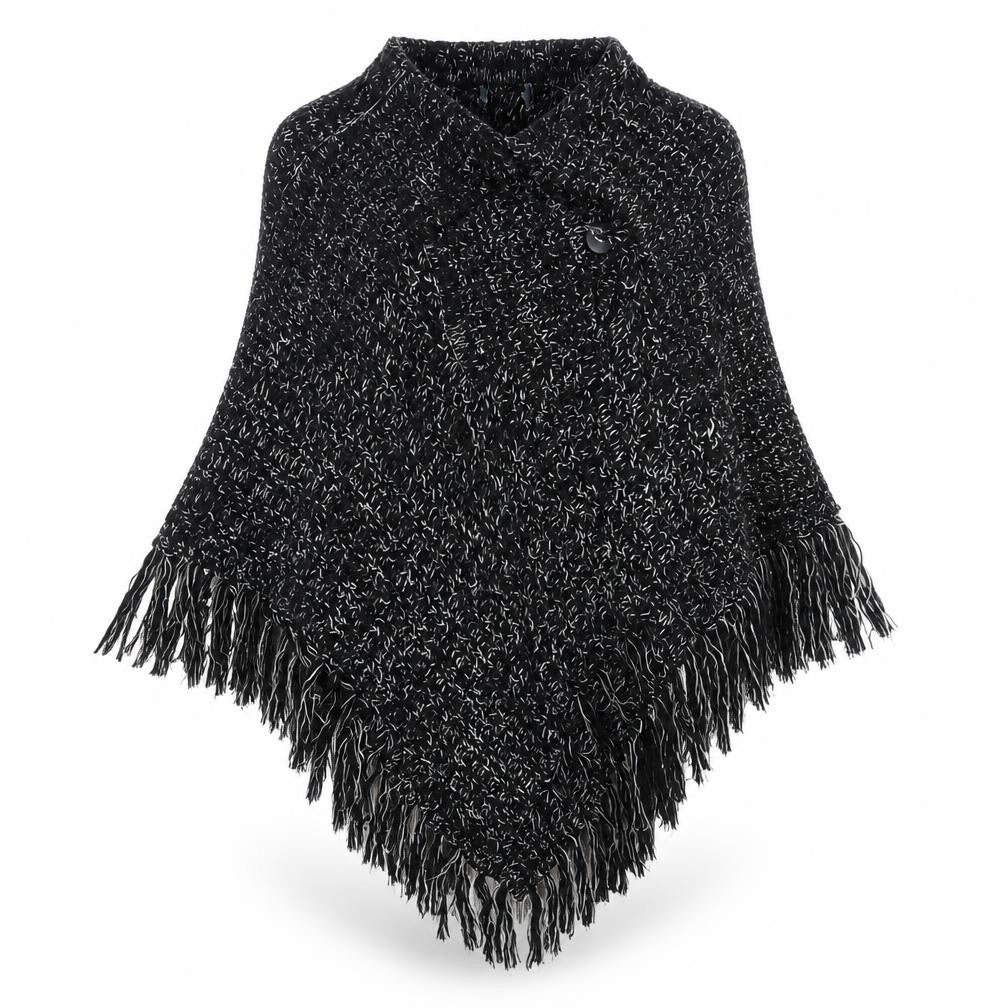Peakocks Womens Black   Cape Jumper Size M