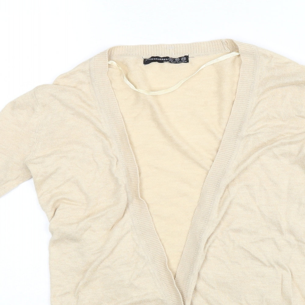 Atmosphere Womens Beige   Wrap Jumper Size 14