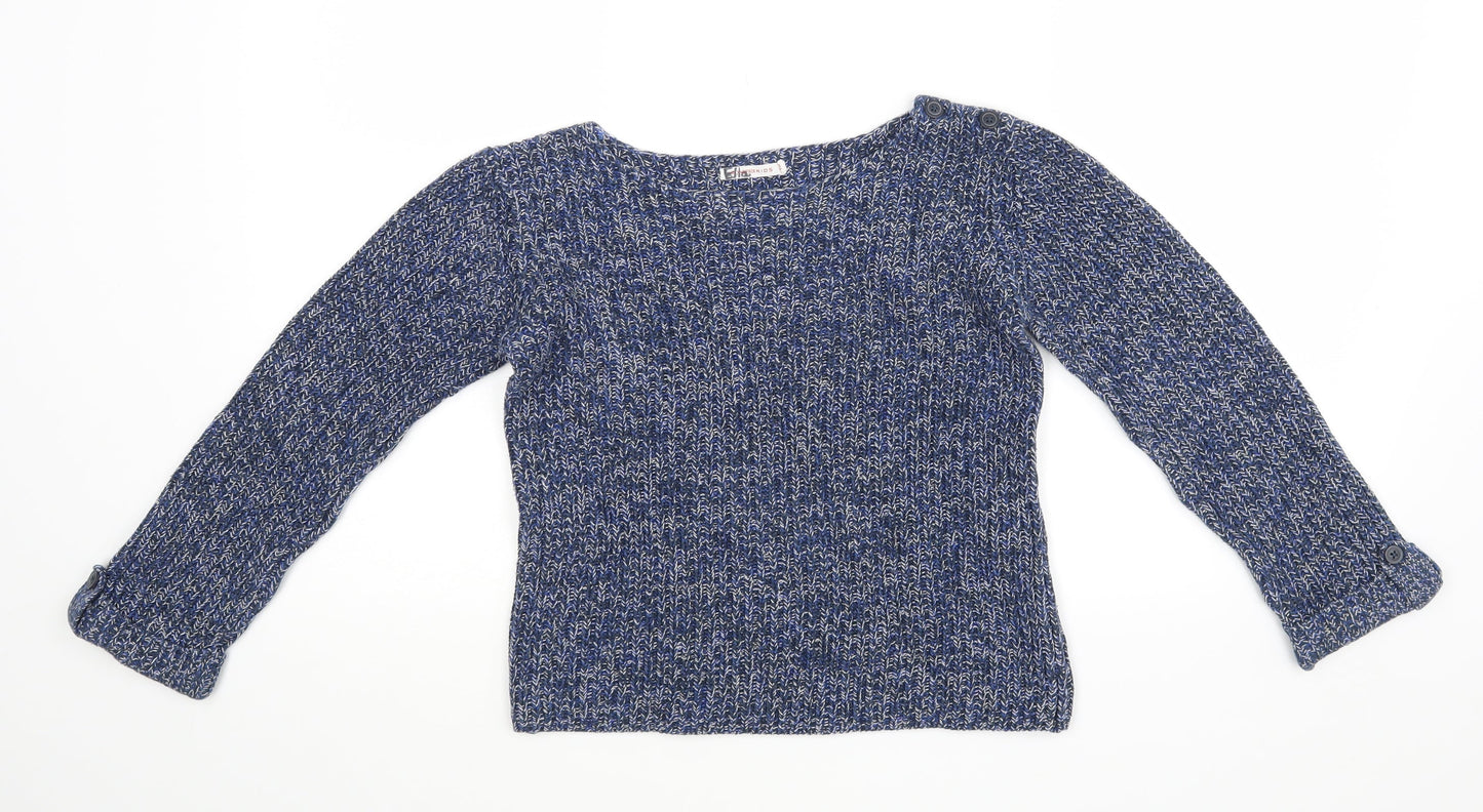 Monoprix kids Girls Blue   Pullover Jumper Size 12 Years