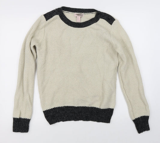 FOREVER 21 Womens Beige   Pullover Jumper Size M