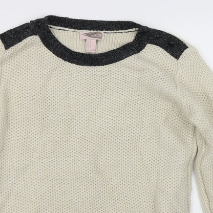 Preloved FOREVER 21 Womens Beige   Pullover Jumper Size M - Detail