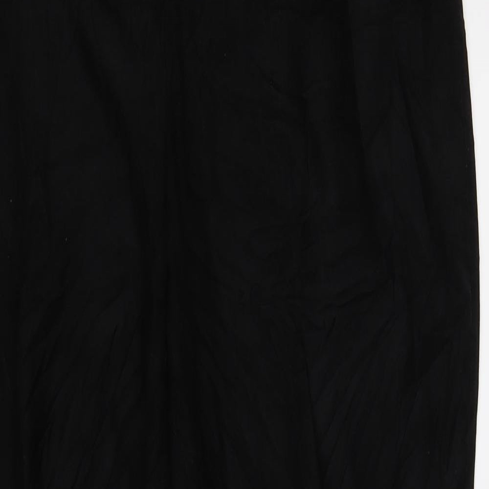 Preworn Womens Black   Trousers  Size 16 L28 in
