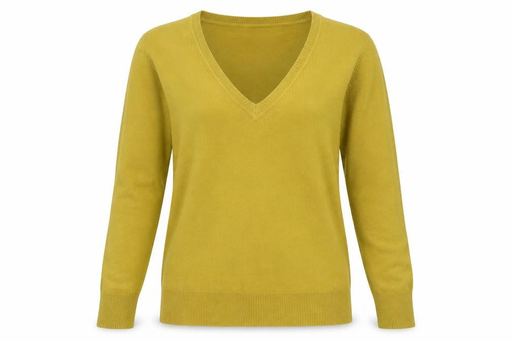 Atmosphere Womens Yellow  Knit Pullover Jumper Size 14