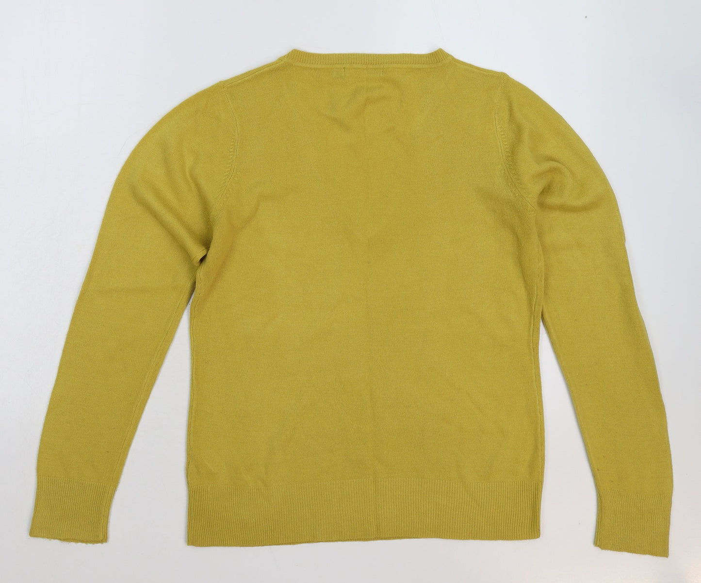 Atmosphere Womens Yellow  Knit Pullover Jumper Size 14
