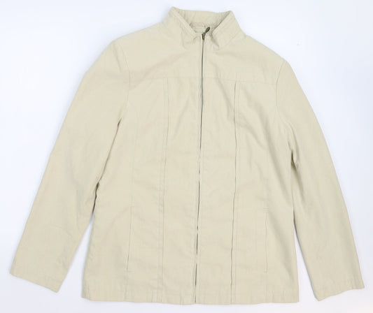 EWM Womens Beige   Jacket Blazer Size 12