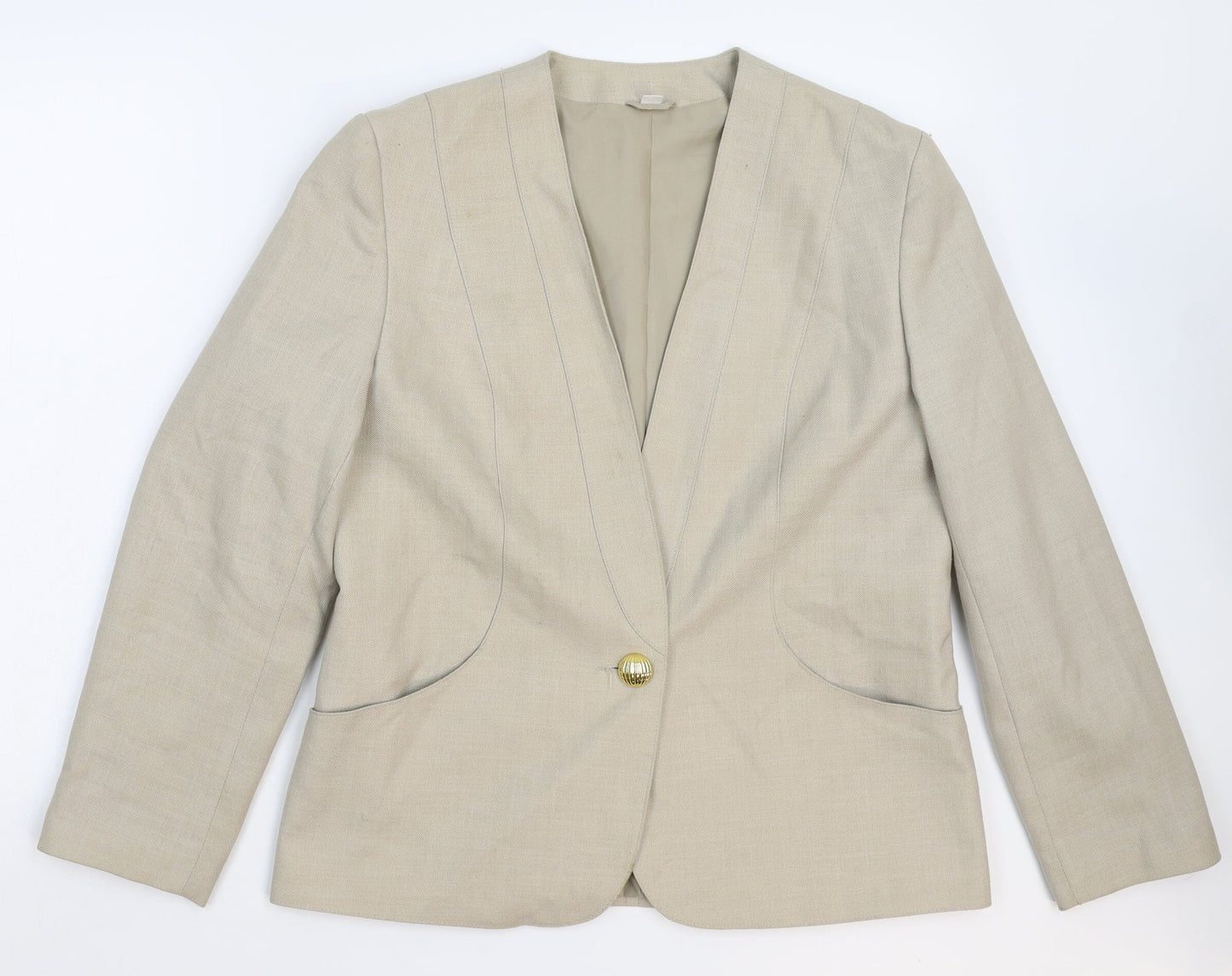 Miss Smith Womens Grey   Jacket Blazer Size 14