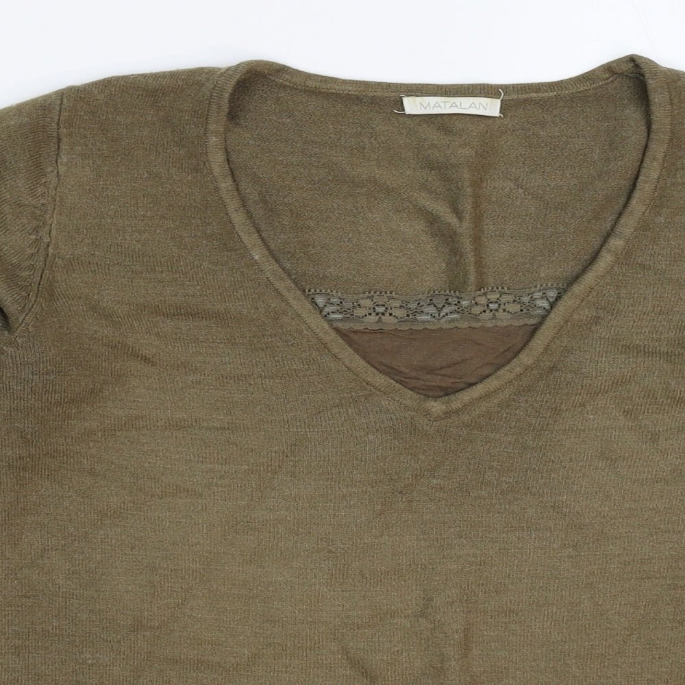 Matalan Womens Grey  Knit Pullover Jumper Size 8